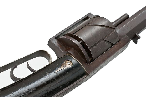 Whittier Revolving Rifle Close-up