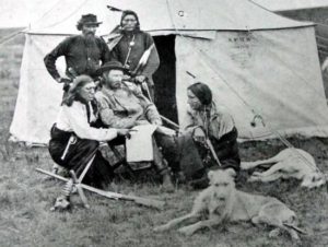 Custer with Scouts