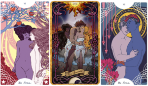 Lovers Tarot Cards (Lower Row)