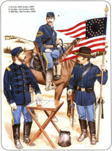 Three Cavalry Troopers from the 1870s